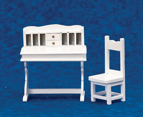 Desk and Chair Set, 2 pc., White